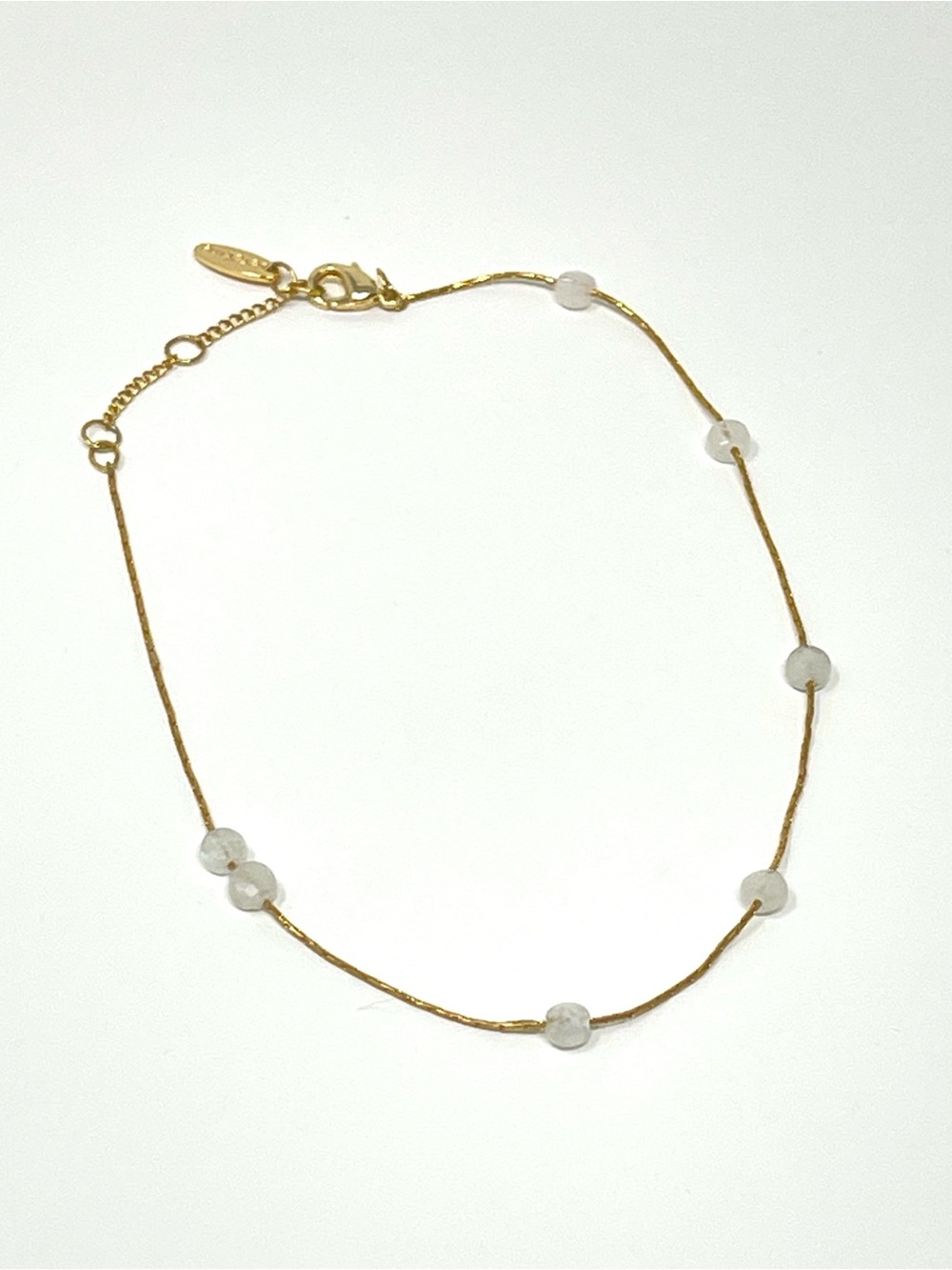 New Anthropologie Serefina Gold Crystal Anklet